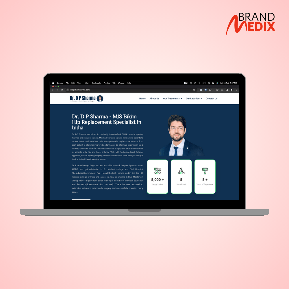 Website Design For Doctor - Brand Medix